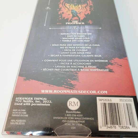 Roomates Stranger Things The Piggy Back Wall Decor Tapestry Netflix 52 x 60 - Picture 3 of 4